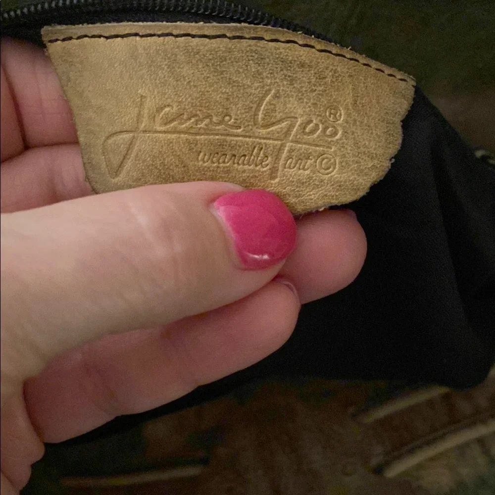 Rare Jane Yoo Wearable art handbag Americana